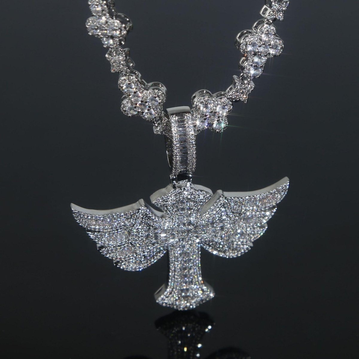 Winged Angel Zircon Diamond Necklace - Image 5