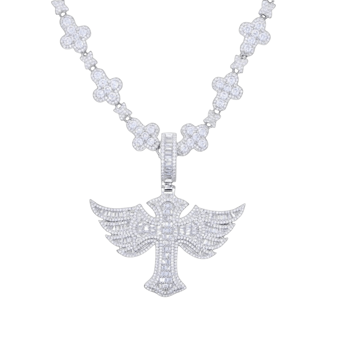 Winged Angel Zircon Diamond Necklace - Image 3