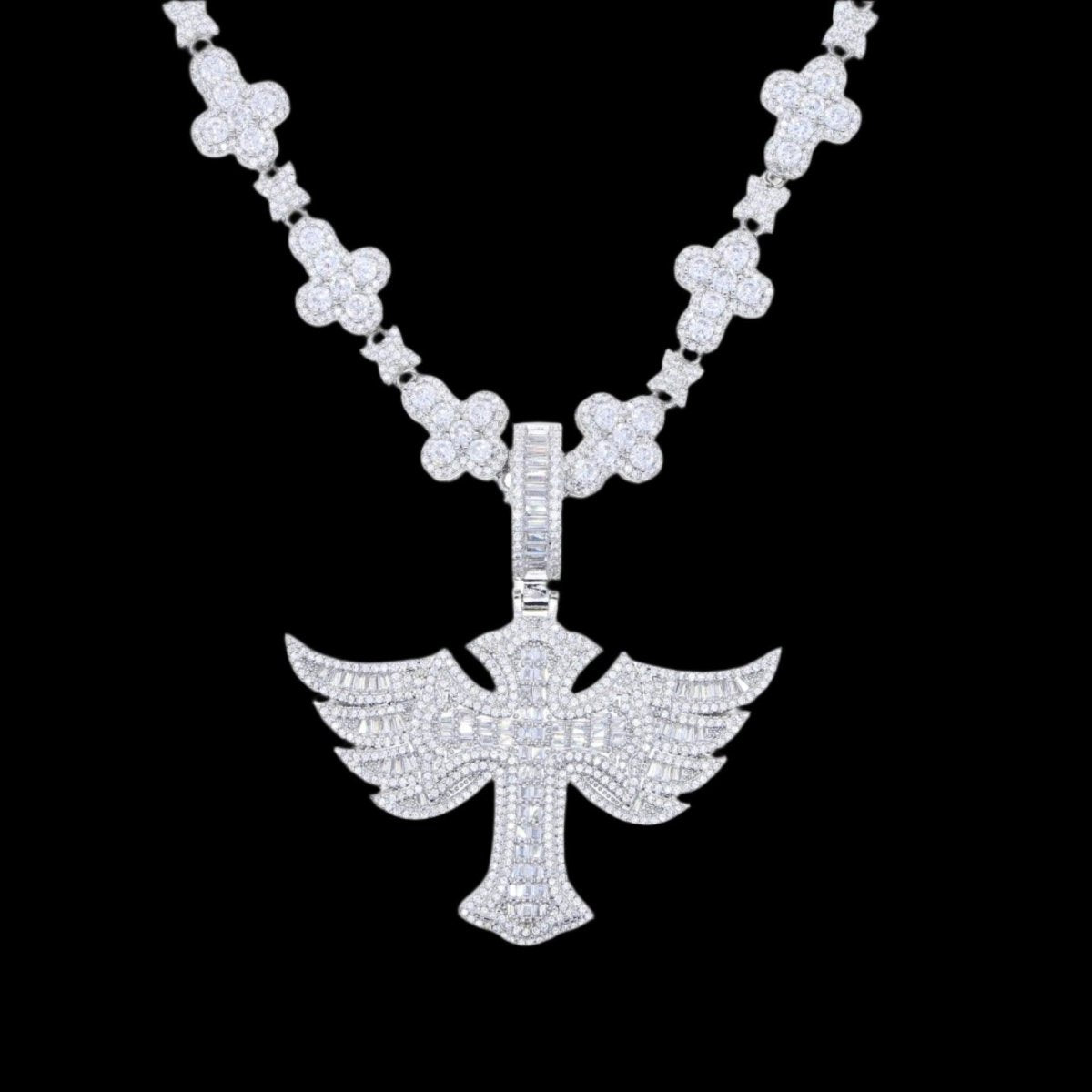 Winged Angel Zircon Diamond Necklace - Image 6